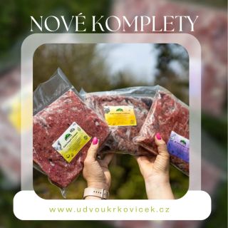 Rozšířili jsme řadu kompletů o kachní, krůtí a kuřecí 🎉 Komplety BARF obsahují vše, co 🐶 potřebuje – kvalitní maso, kosti,...